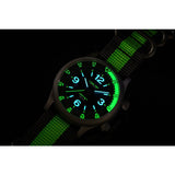Lum-Tec Vortex D5 Solar Watch | Black/Green