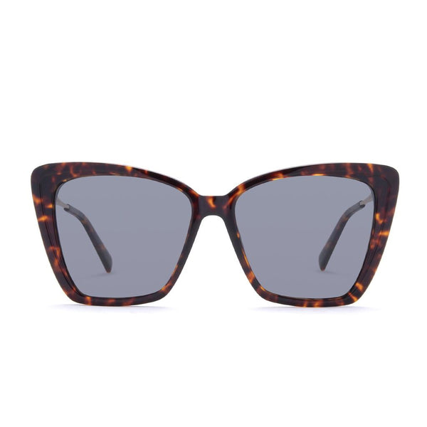 Diff Eyewear Becky ll Sunglasses | Wildcat Leopard + Grey Polarized