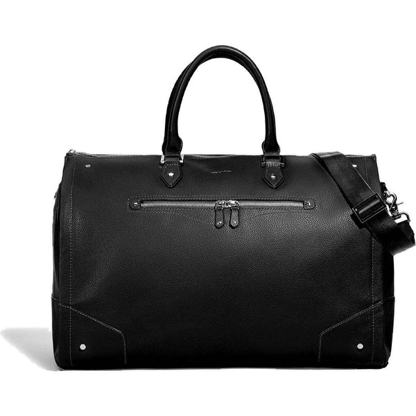 Hook & Albert Women's Garment Weekender Bag | Leather Bordeaux w/ Gold Zipper LDGWB-BDX-GLD