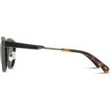 Shwood Ainsworth Sunglasses | Distressed Dark Walnut/Antique Brass -Grey Polarized WOADDWGP