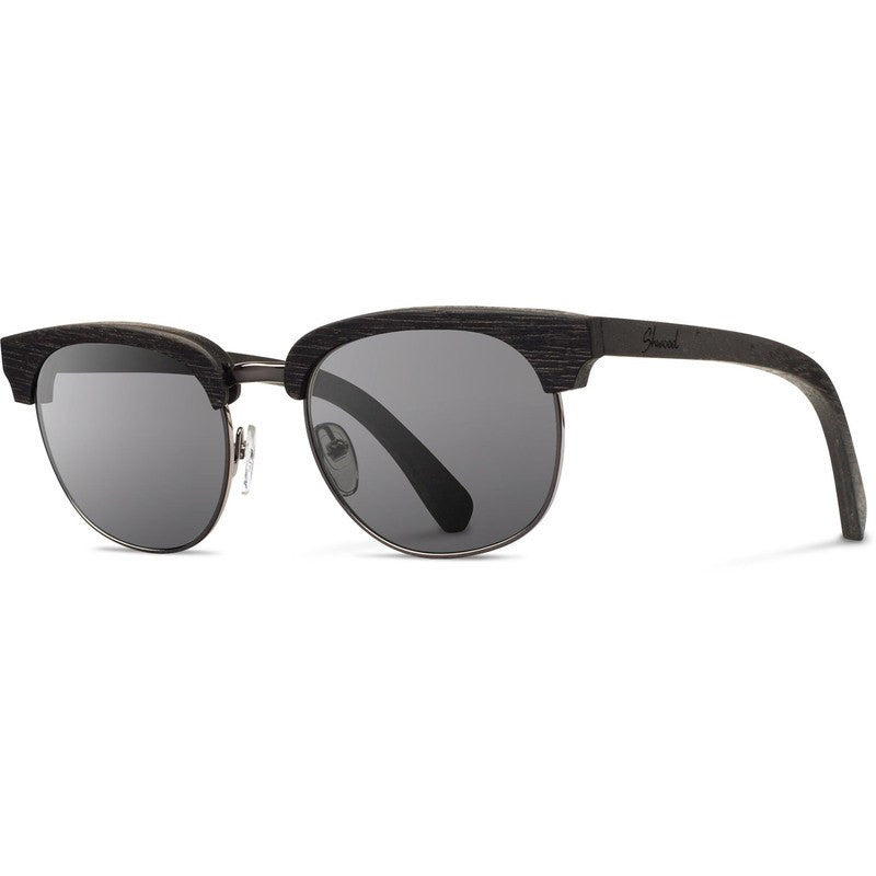 Shwood Eugene Original Sunglasses | Dark Walnut & Silver / Grey