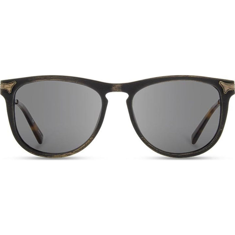 Shwood Keller Sunglasses | Distressed Dark Walnut -Grey  WOKDDWG