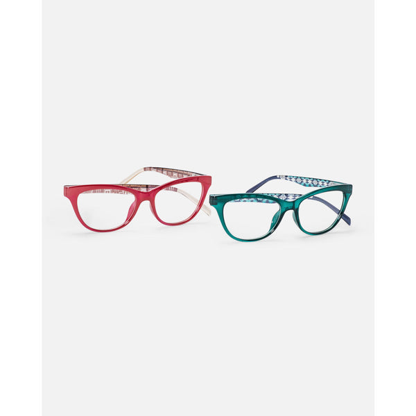 Shwood x Pendleton Dorset Reader Glasses | Scarlet/Harding