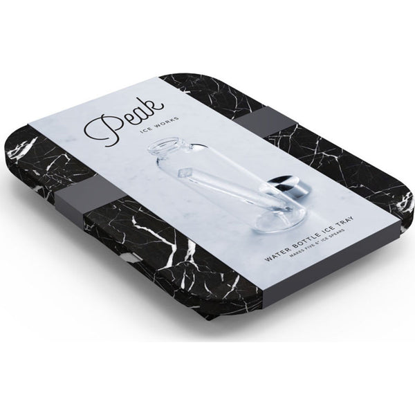 W&P Design Peak Water Bottle Ice Tray | Black Marble wp-ice-wb-mb