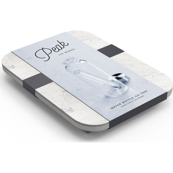 W&P Design Peak Water Bottle Ice Tray | White Marble wp-ice-wb-mw
