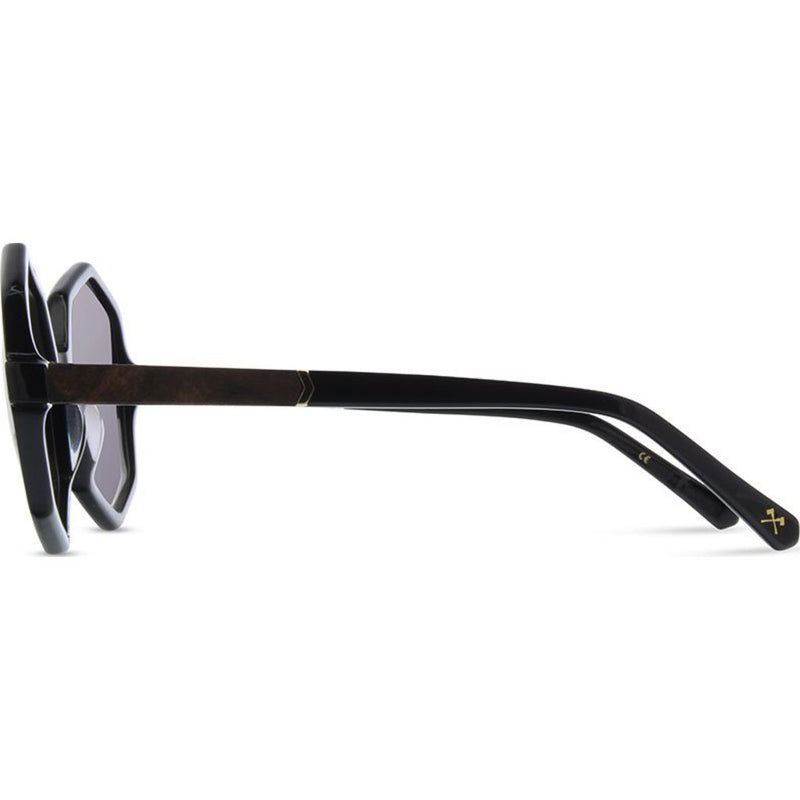 Shwood Aurora Sunglasses | Black/Elm Burl -Grey Fade  WWAA3BG2