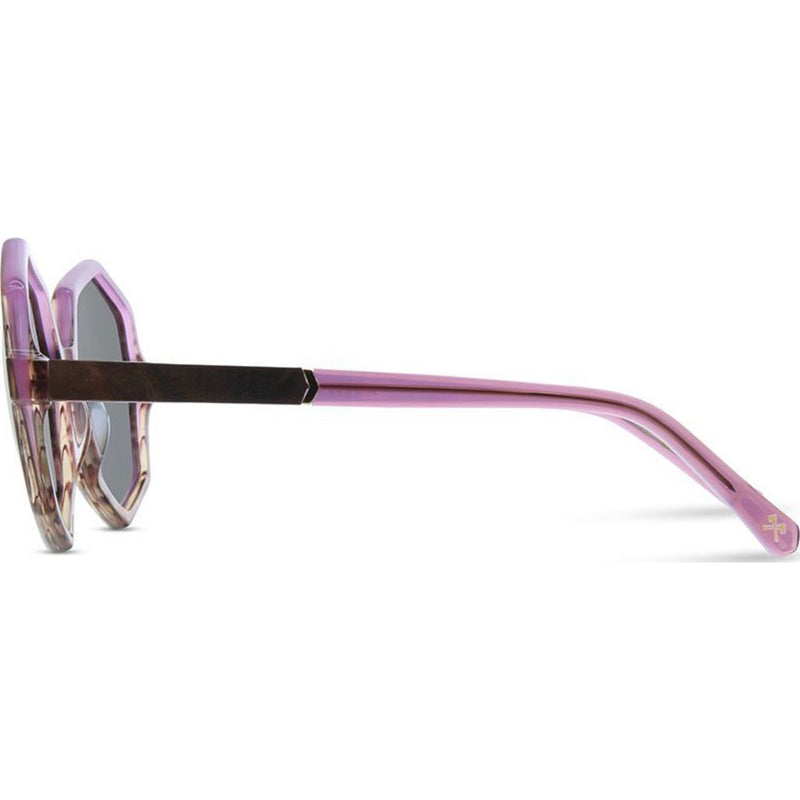 Shwood Aurora Sunglasses | Lavender/Elm Burl -Rose Fade  WWAA3LELR2