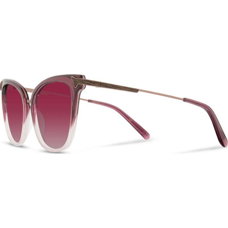 Shwood Arlene Sunglasses | Sakura Fade/Gunmetal -Rose Fade Polarized  WWAAS2R2P