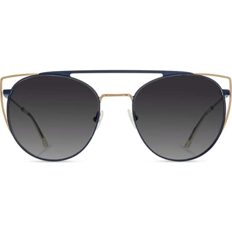 Shwood Zena Sunglasses | Sapphire/Gold -Grey Fade Polarized  WWTS3G2P