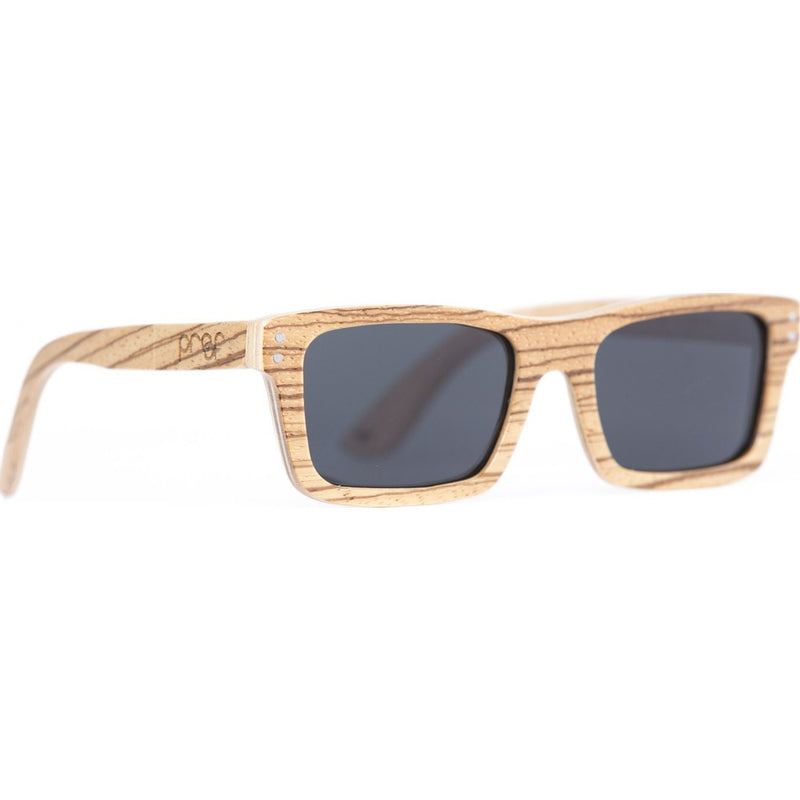 Proof Boise Wood Sunglasses | Zebra/Polarized boslacpol