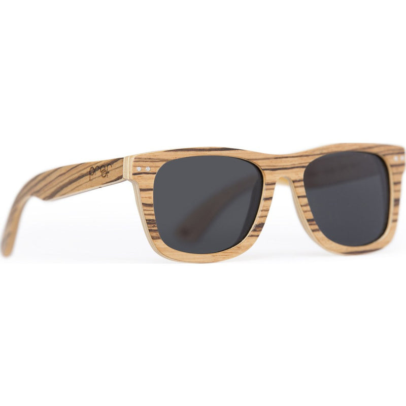 Proof Ontario Wood Sunglasses | Zebra/Polarized sontzebpol