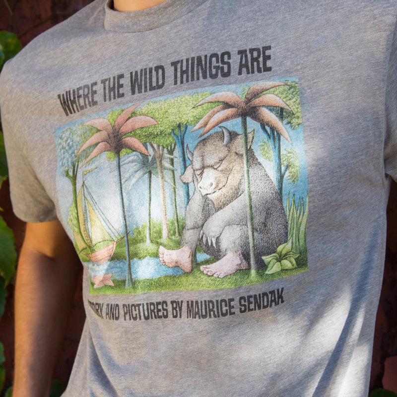 Out of Print Where the Wild Things Are Men's T-Shirt | Heather Gray B-1101