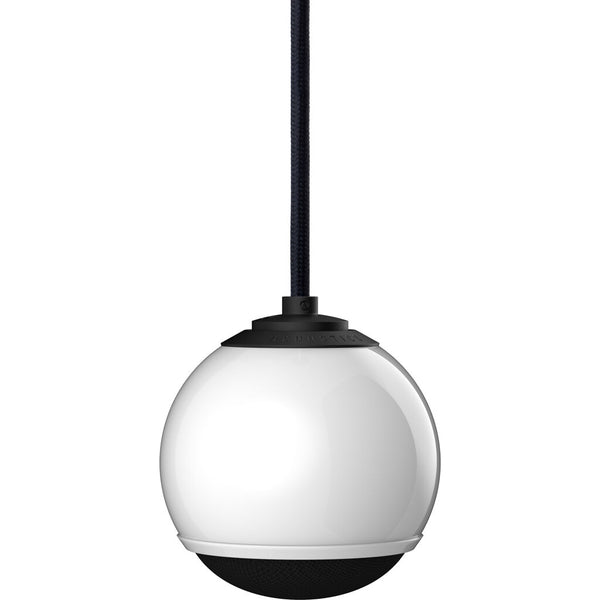 Gallo Acoustics Micro Single Droplet Speaker | Gloss White/Black Cable