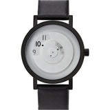 Projects Watches Reveal 40mm White Watch | Black Leather 7203 WL40