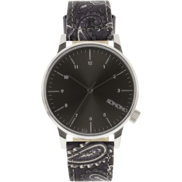 Komono Winston Print Watch | Black Paisley KOM-2154