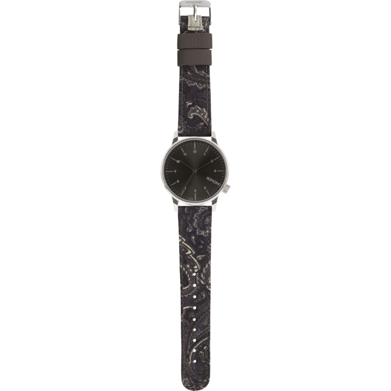 Komono Winston Print Watch | Black Paisley KOM-2154