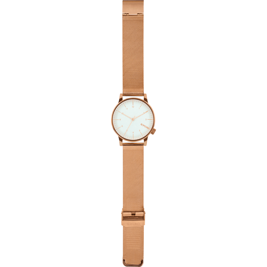 KOMONO： Winston e - Rose Gold/White Komono Winston Royale Watch Rose Gold/White KOM-W2356 – Sportique