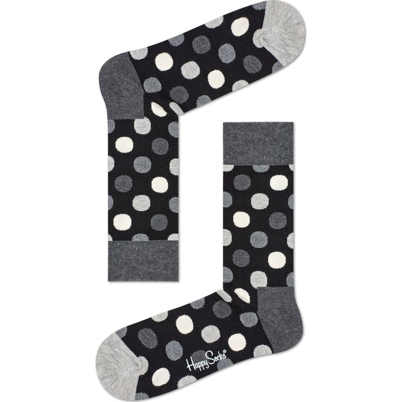 Happy Socks Smiley Face Sock Gift Box | Black & White