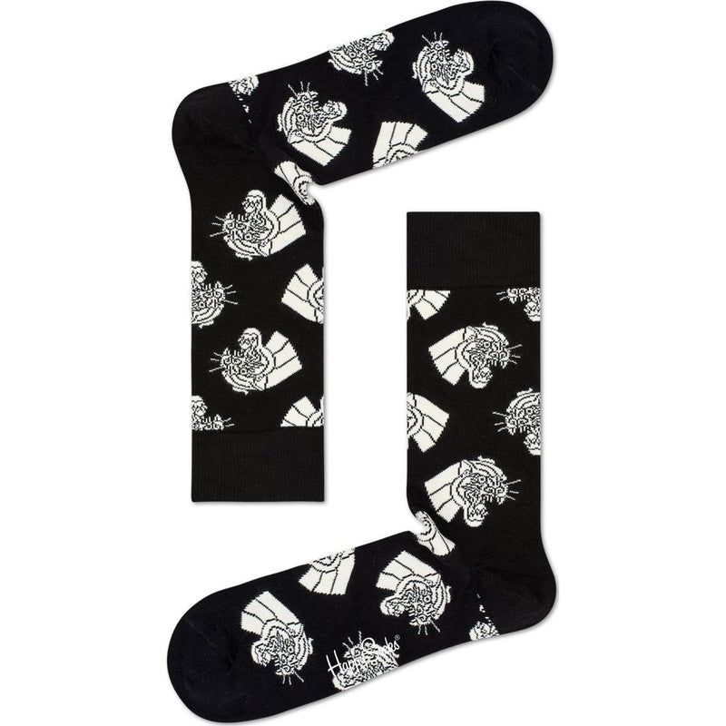 Happy Socks Smiley Face Sock Gift Box | Black & White