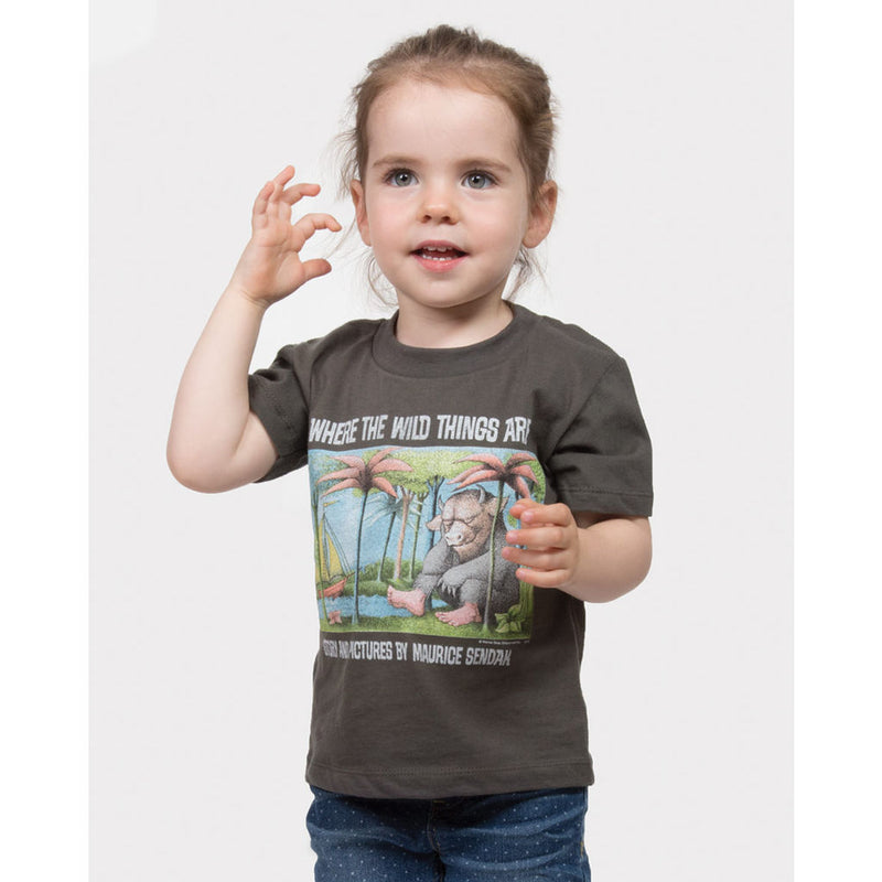Out of Print Where the Wild Things Are Kid's T-Shirt | Gray 4/5 YR Y-2025