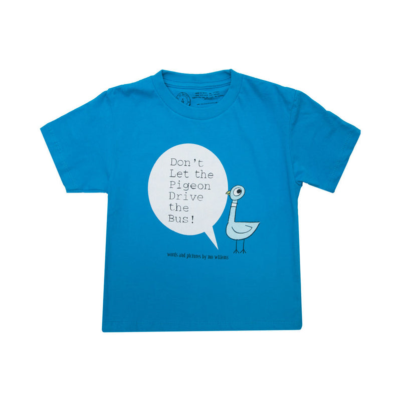 Out of Print Don't Let the Pigeon Drive the Bus! Kid's T-Shirt | Blue 4/5 YR Y-2030