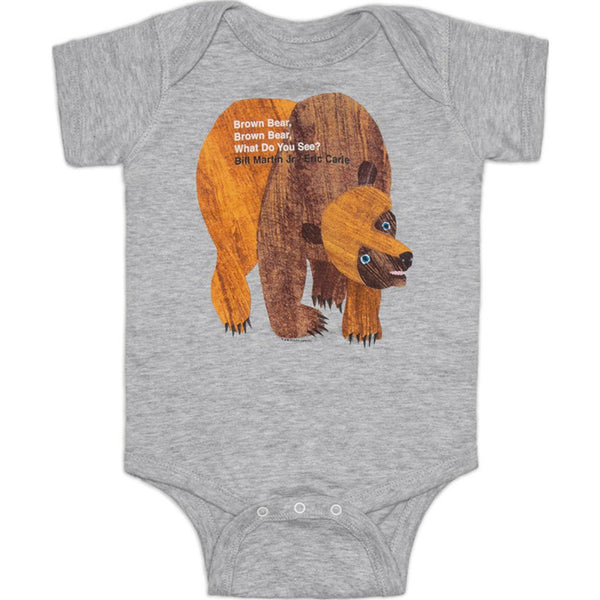 Out of Print Brown Bear, Brown Bear, What Do You See? Baby Onesie | Y-5014 6 Months