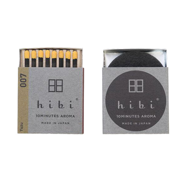 Hibi Box of 8 Incense Matches | Yuzu
