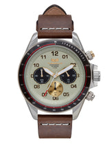 Vestal ZR-2 Italian Leather Watch | Brown/Silver/Marine-Gold