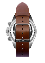 Vestal ZR-2 Italian Leather Watch | Cordovan/Silver/Marine-Silver