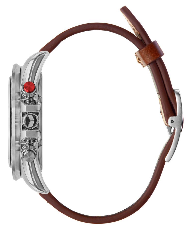 Vestal ZR-2 Italian Leather Watch | Cordo Van/Silver/Black