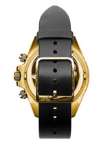 Vestal ZR-2 Italian Leather Watch | Black/Gold/Burgundy