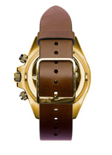 Vestal ZR-2 Italian Leather Watch | Brown/Gold/Black