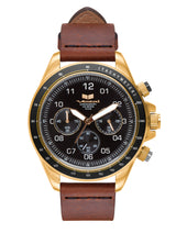 Vestal ZR-2 Italian Leather Watch | Cordovan/Gold/Black