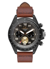 Vestal ZR-2 Italian Leather Watch | Cordovan/Gun-Gold