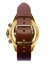 Vestal ZR-2 Italian Leather Watch | Cordovan/Gold/White