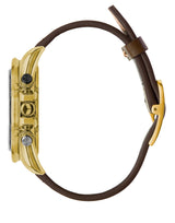 Vestal ZR-2 Italian Leather Watch | Dark Brown/Gold/White