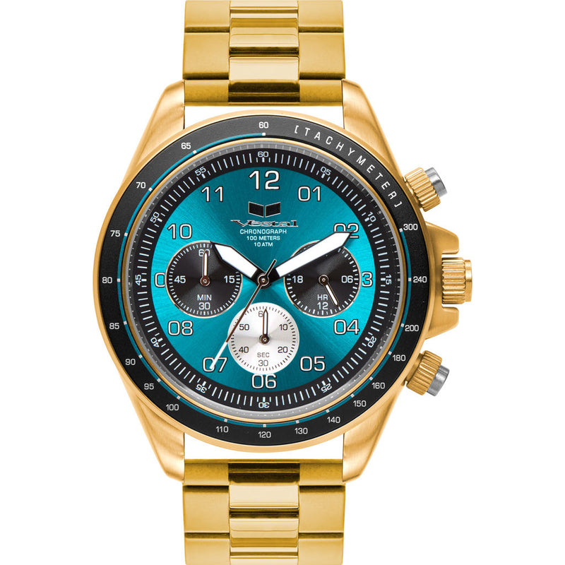 Vestal ZR-2 3-Link Watch | Gold/Teal