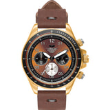 Vestal ZR-2 Makers Watch | Chocolate/Gold/Orange