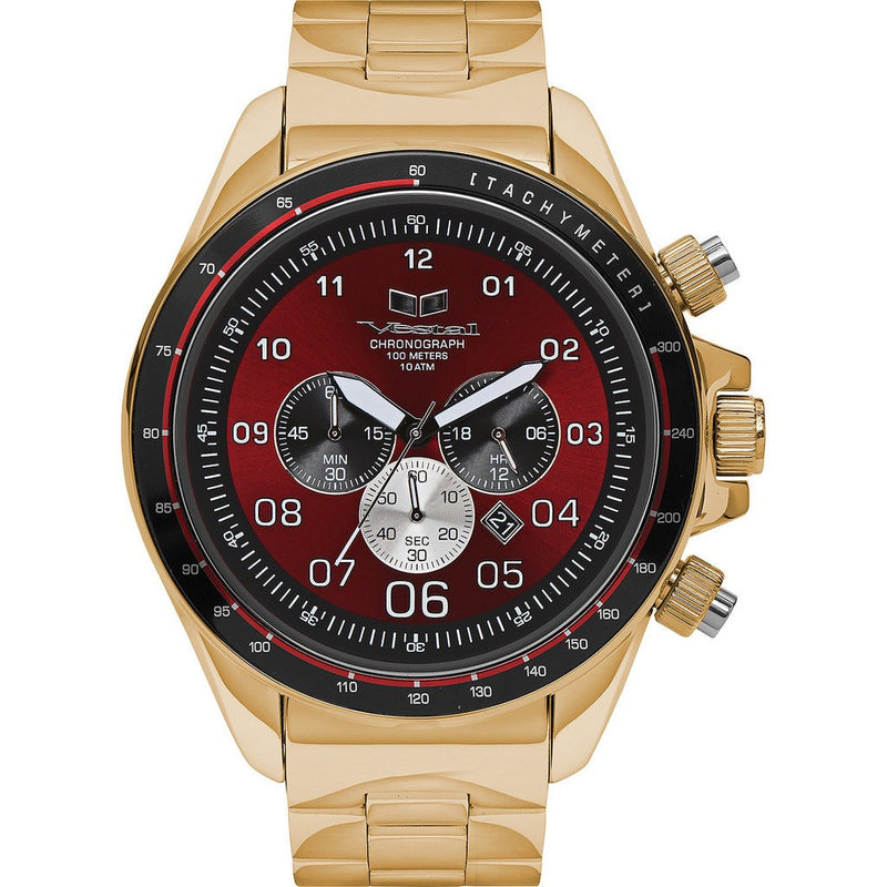 Vestal Zr-3 Watch | Gold/Burgundy/Brushed ZR3028