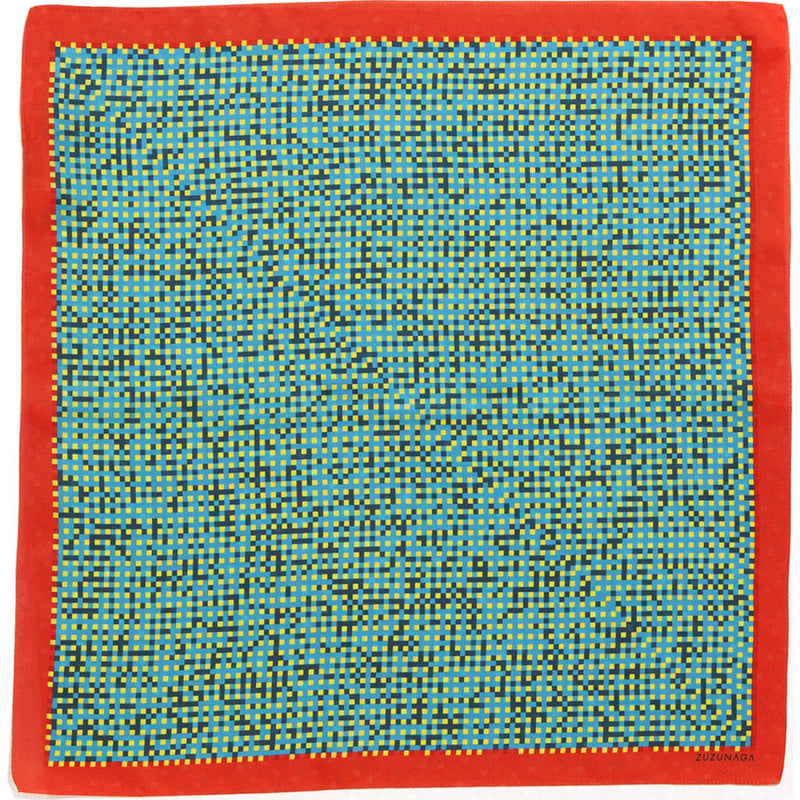 Zuzunaga Random Silk Pocket Square Scarf | Red