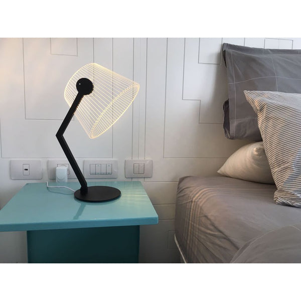 Studio Cheha Ziggi  LED Table Lamp | Iron/Birch Ch-Ziggi-Bk