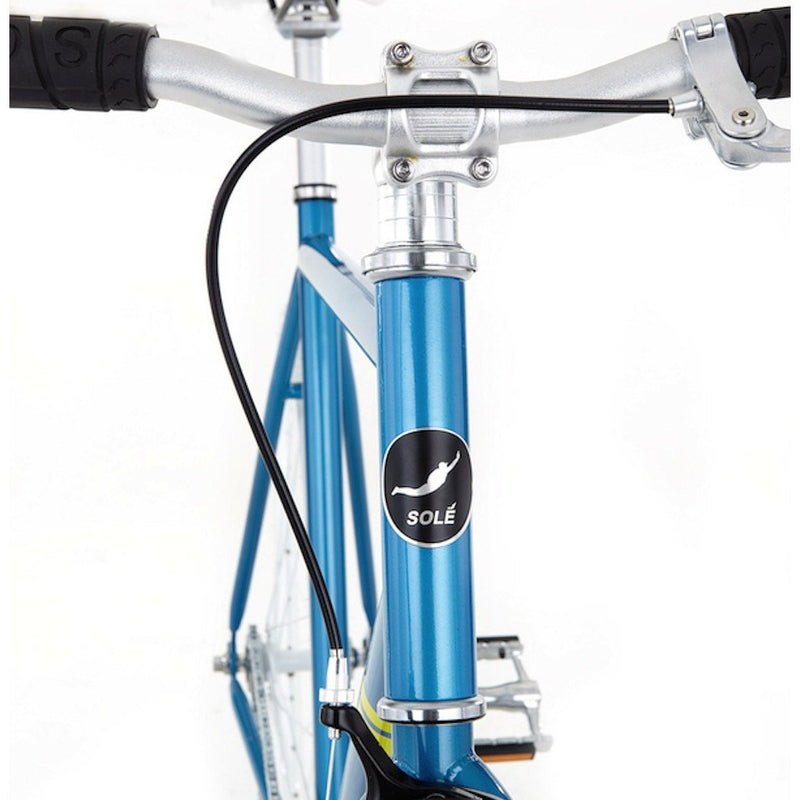 Sole Bicycles Zissou Fixed Single Speed Bike | Aqua Blue/White Rims Sole 051-59