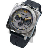 Lum-Tec Bull42 A23 Chronograph Watch | Black Rubber Strap
