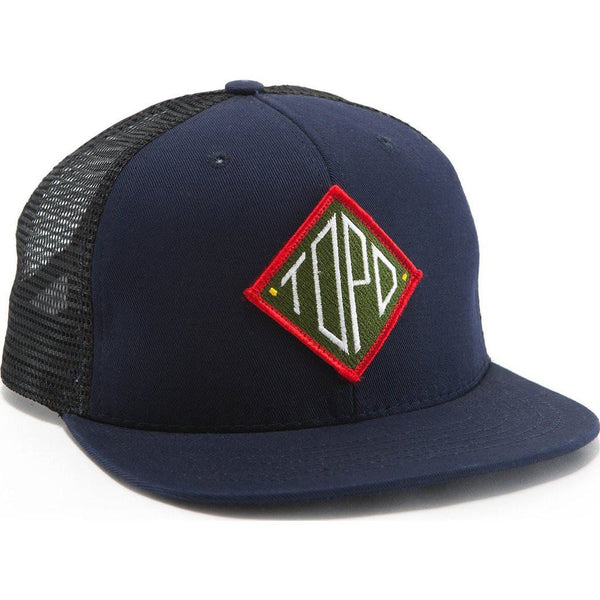 Topo Designs Diamond Snapback Hat | Navy/Black TDDSBH015NV/BK