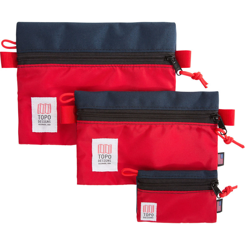 Topo Designs Accessory Bags | Navy/Red