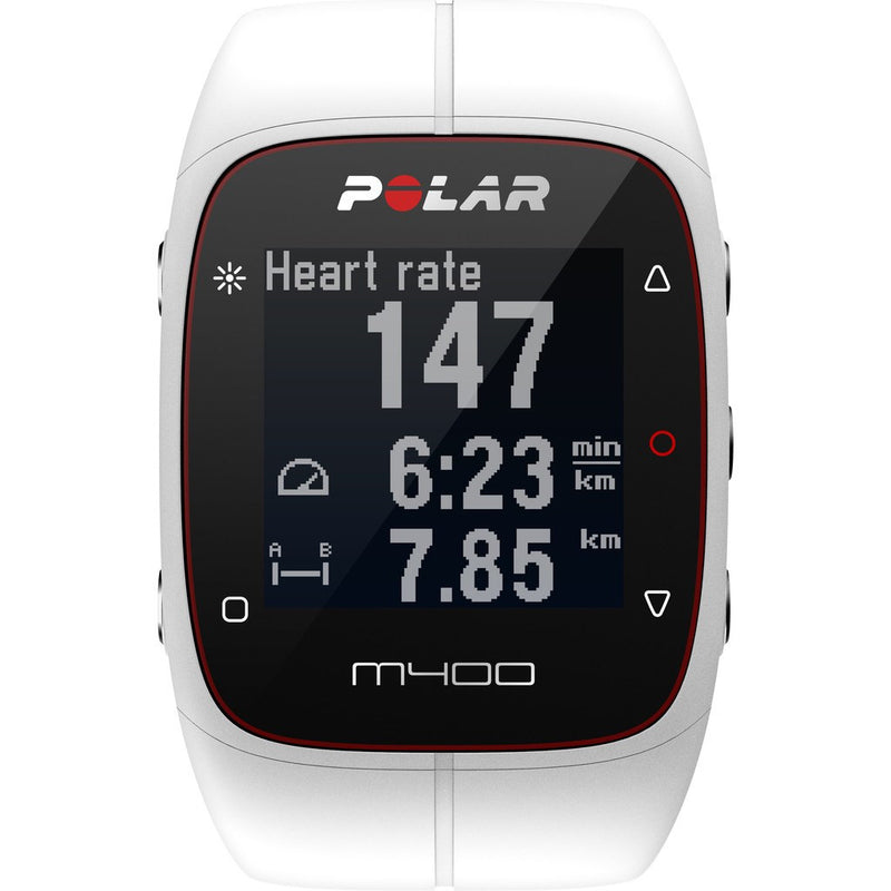 Polar M400 GPS Activity Tracker Watch HR Bundle | PinkPolar M400 GPS Activity Tracker Watch HR Bundle | White