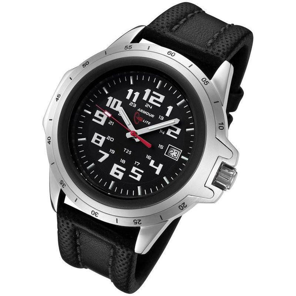 Armourlite ColorBurst Shatterproof Men's Watch Silver-White | Leather AL205
