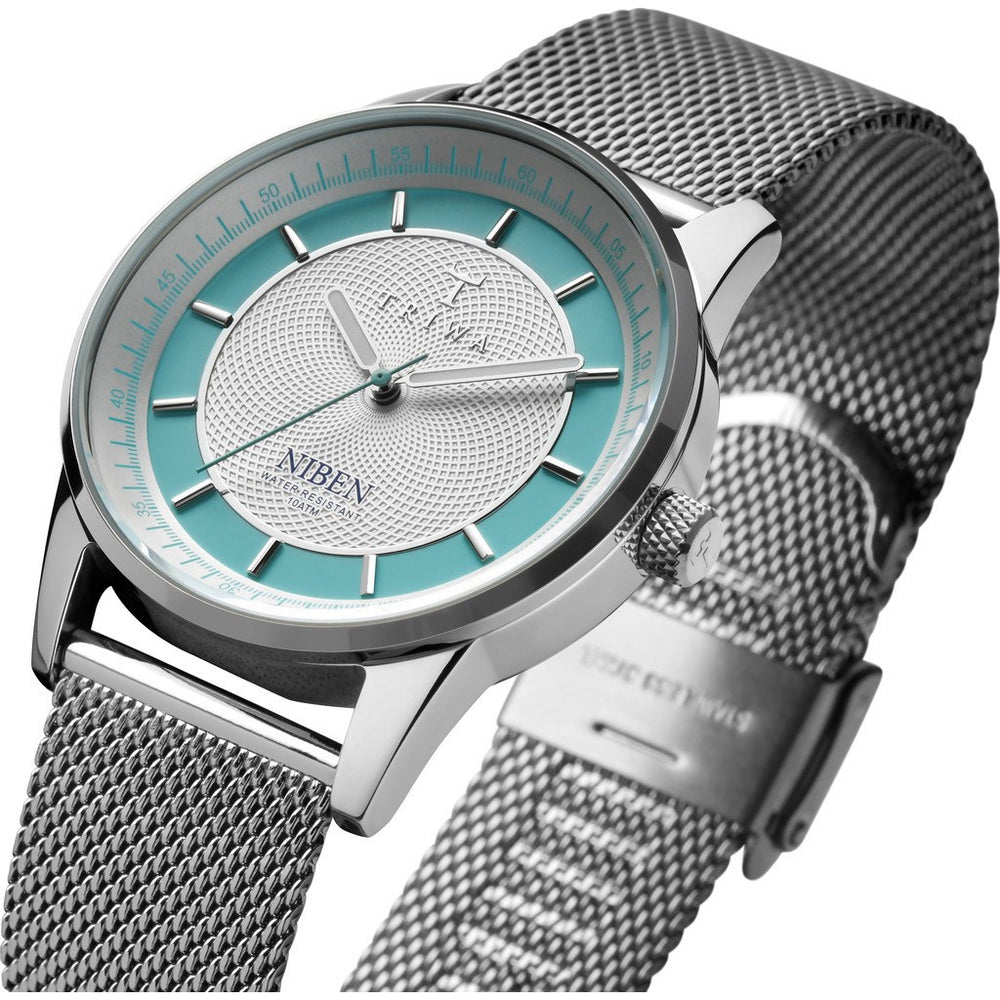 Triwa Azure Niben Watch Steel Mesh NIST106-ME021212 – Sportique