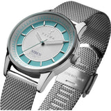 Triwa Azure Niben Watch | Steel Mesh NIST106-ME021212
