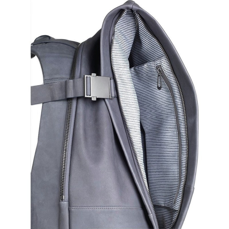 Cote&Ciel Isar Alias Medium Cowhide Leather Backpack | Graphite Grey 28390